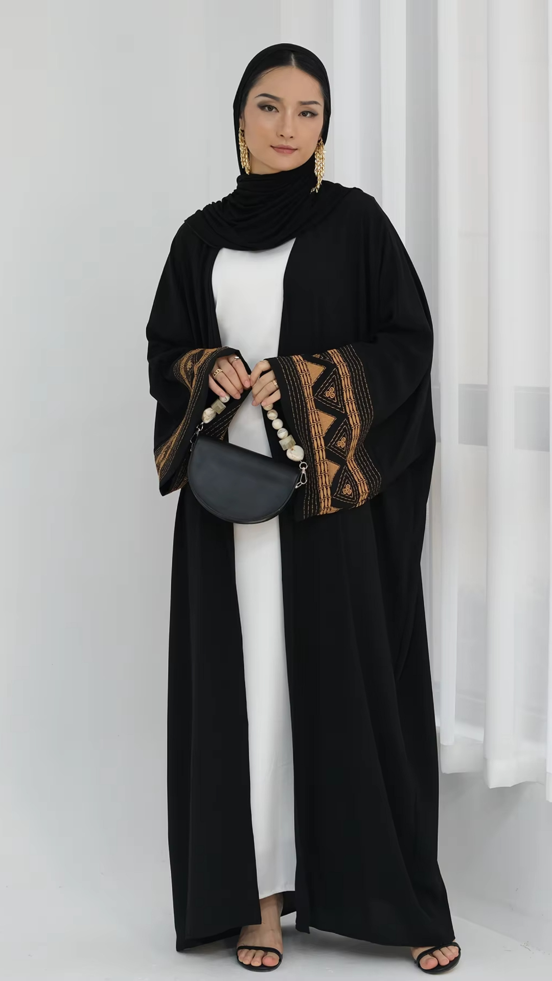 Traditional Embroidered Abaya