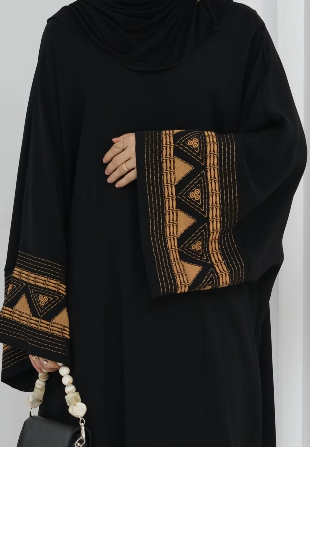 Traditional Embroidered Abaya