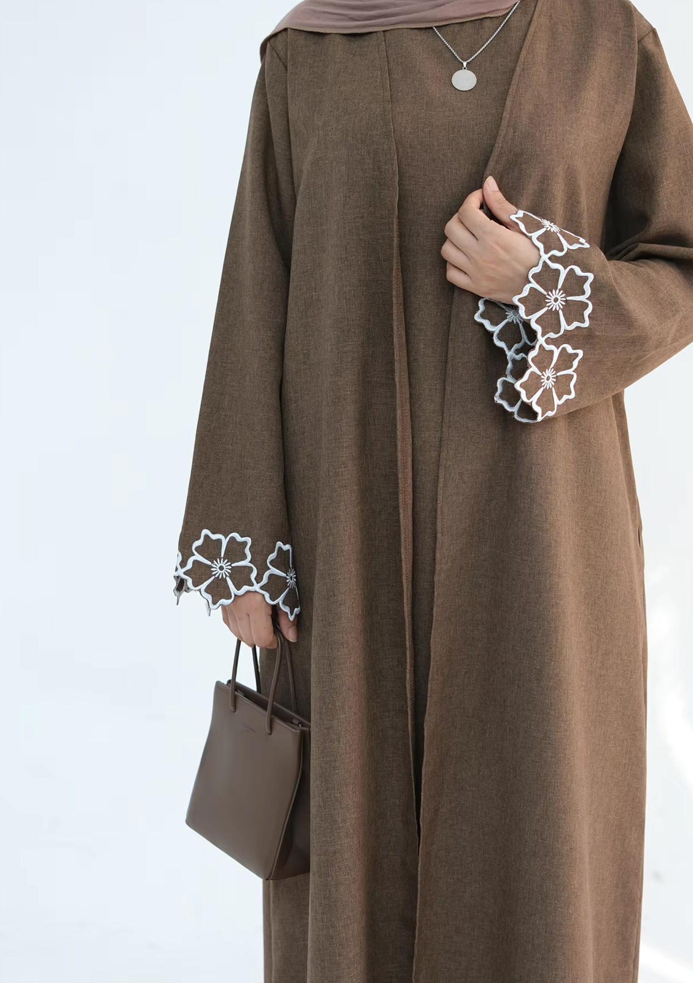 Floral Embroidered Abaya